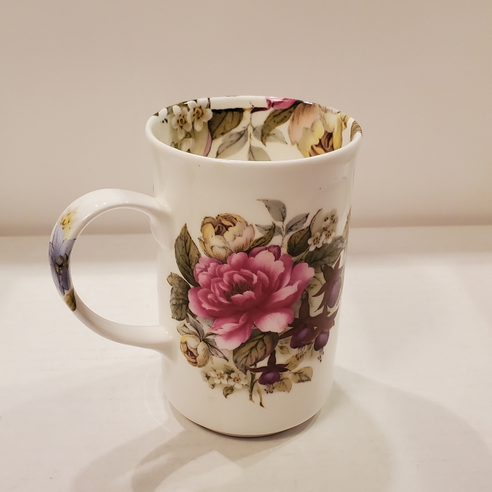 Floral Roses Cup St George Bone China England